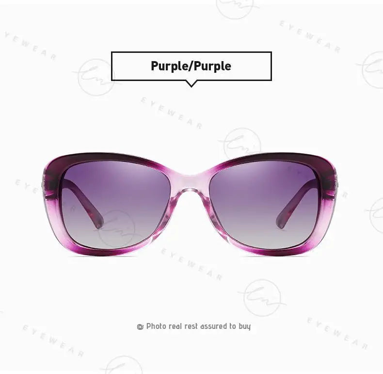 2024 Women's Sunglasses Gradient Polarized Lens Luxury Design Ladies Elegant UV400 Fashion Eyewear Lunette De Soleil Femme