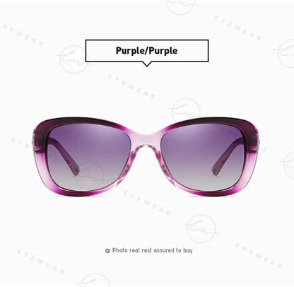 2024 Women's Sunglasses Gradient Polarized Lens Luxury Design Ladies Elegant UV400 Fashion Eyewear Lunette De Soleil Femme