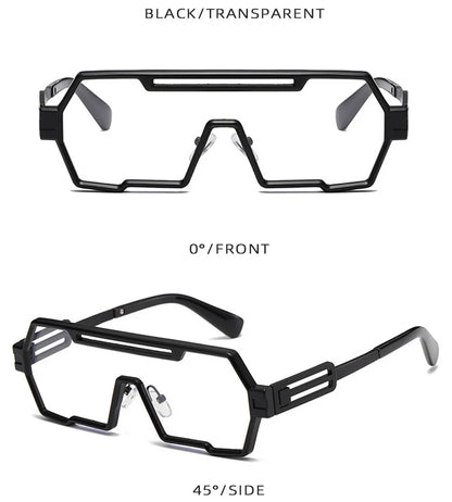 Steampunk Sunglasses For Men Vintage Designer Punk Fashion Glasses Retro One-Pieces Gafas De Sol Hombre Lunette De Soleil Homme