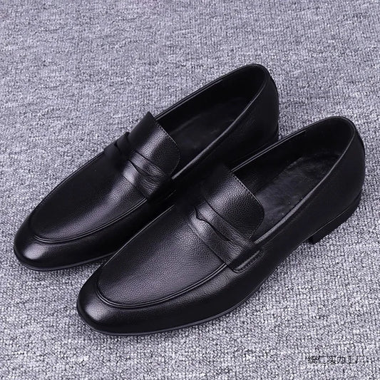 Hot-selling Leather Mens Casual Shoes Leisure Summer Man Loafers Comfy Moccasins Breathable Slip on Flats Business Driving Shoes