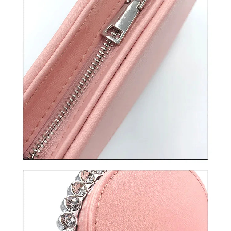 Diamond Red Heart Evening Clutch Women's Designer Chic RhinestoneBlack Wallet Wedding Party Sac A Main