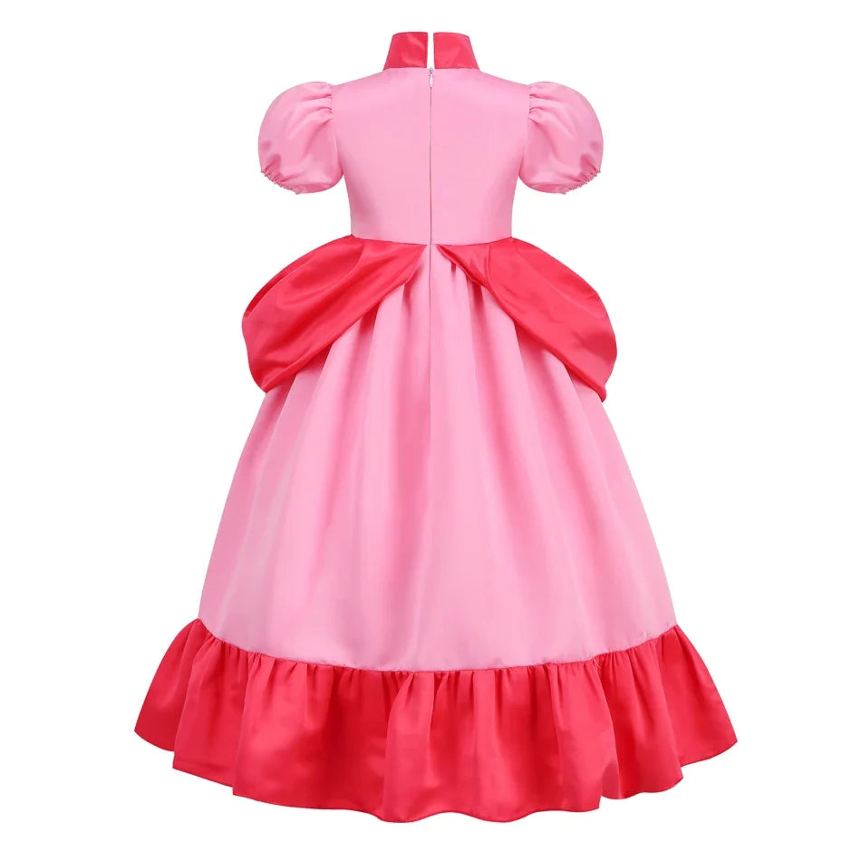 Daisy Girls Princess Dress Cartoon Movie Cosplay Costume Summer Kids Orange Party Outfits 2-10 Years Halloween Fancy Clothes