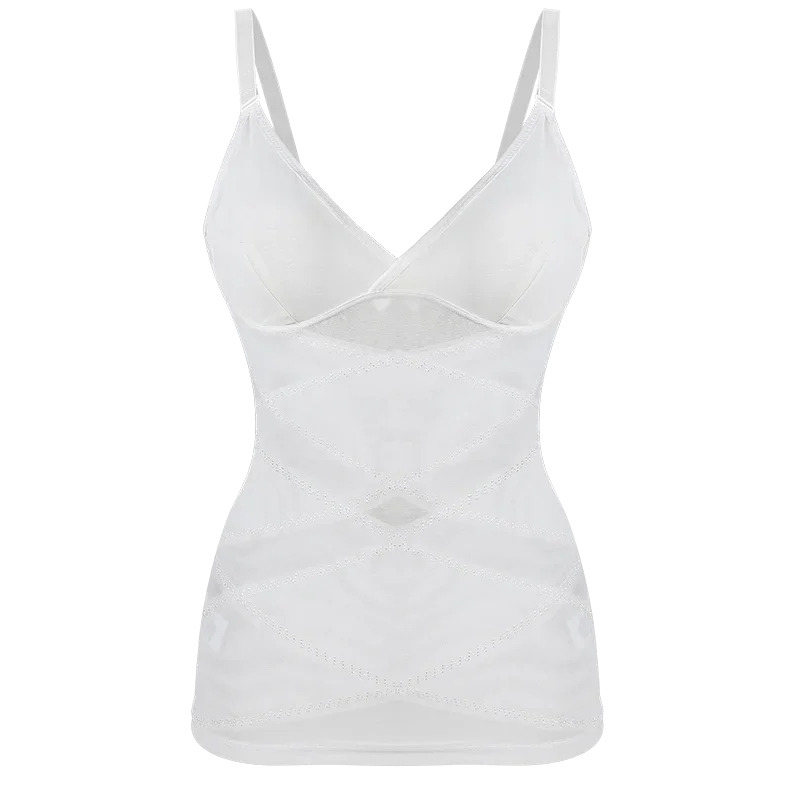 Women Built in bra Shapewear Camisole Tummy Control Body Shaper Slimming Underwear Compression Corset Bustier Tank Tops