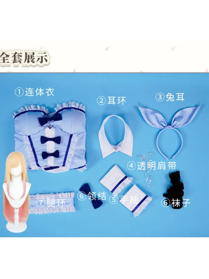 Anime New Kitagawa Marin Blue Bunny Girl My Dress-Up Darling Marin Kitagawa Bunny Girl Cosplay Costumes Role Play Cosplay Outfit