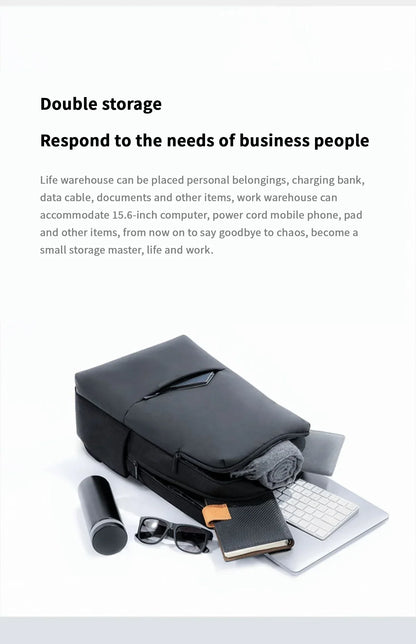 classic business backpack fashion laptop bag for men and women travel large capacity backpack.