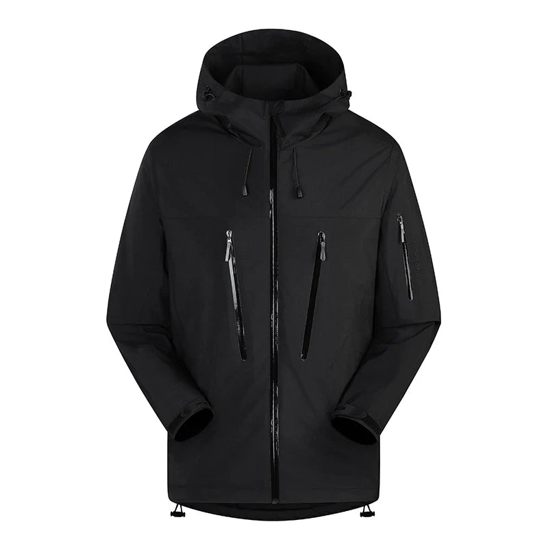 Spring New Men's Mountaineering Jacket Windproof and Waterproof Fabric Fashion Hip Hop Design Casual Oversize Outdoors Coat