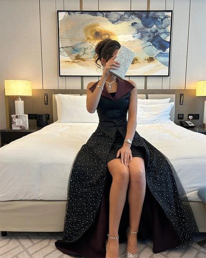 Customized Fashion Intricate V Neck Empire  Sequin Floor Length Sleeveless Button Tank Formal Evening Gowns платье женское
