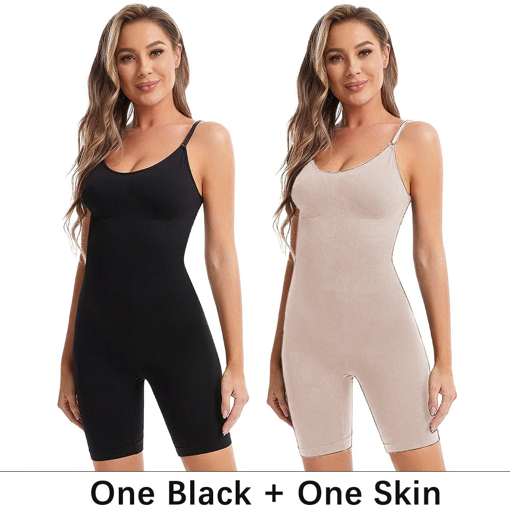 Seamless Bodysuit Compression Open Crotch Shapewear Women Push Up Corset Slimming Butt Lifter Full Body Shaper Slimmer