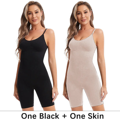 Seamless Bodysuit Compression Open Crotch Shapewear Women Push Up Corset Slimming Butt Lifter Full Body Shaper Slimmer