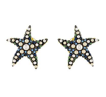 2025 New Hot Selling Texture Ocean Series Necklace Pendant Earnail Ring Jewelry Set Trendy Personality Unique Design