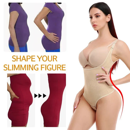 Women Shapewear Bodysuit New Tummy Control Shapewear Waist Trainer Thong Body Shaper Colombian Fajas Slimming Underwear