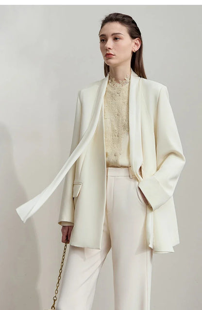 Women's Shirt 2026 Autumn Blouse Lace Splicing Loose Long Sleeve Chiffon Blouse Elegant Ladies Tops Woman Clothing 12543063