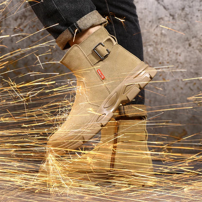 Scald-proof Electric Welding Shoes Plastic Toe Work Shoes Insulated Electrician Shoes Indestructible Industrial Male Wear Boots