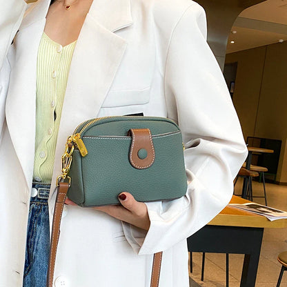Women's Cowhide Genuine Leather Bag Female Fashion Designer Luxury Handbag Ladies Small Square bag Retro Crossbody Shoulder Bags
