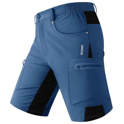 Quick Dry Cargo Shorts Mens Lightweight Work Cargo Shorts Multi Pockets Waterproof Outdoor Hiking Fishing Shorts Male