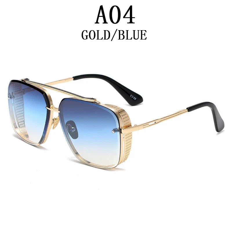 Steampunk Sunglasses For Men 2023 Punk Sunglasses Women Vintage Fashion Glasses Luxury Retro Square Shades Trending Gafas De Sol