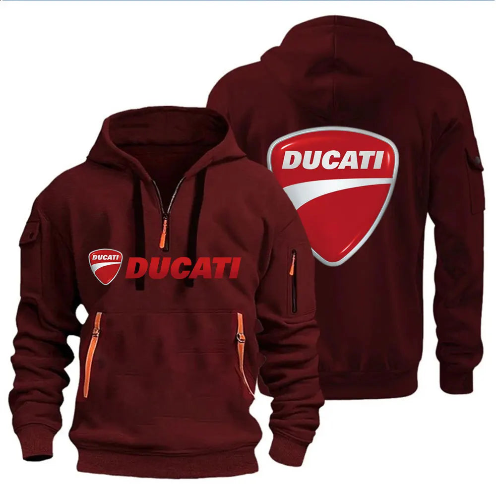 Men's Hooded Sweatshirt Spring Autumn Outdoor Sportswear Fashionable Casual Motorcycle Enthusiasts Clothing 2026