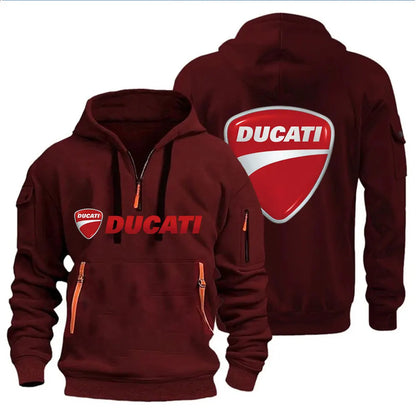 Men's Hooded Sweatshirt Spring Autumn Outdoor Sportswear Fashionable Casual Motorcycle Enthusiasts Clothing 2026