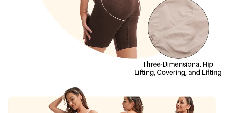 Seamless Women Bodysuit Butt Lifter Shapewear Waist Trainer Body Shaper Strappy-Back Chest Enhancing Corrective Underwear Corset