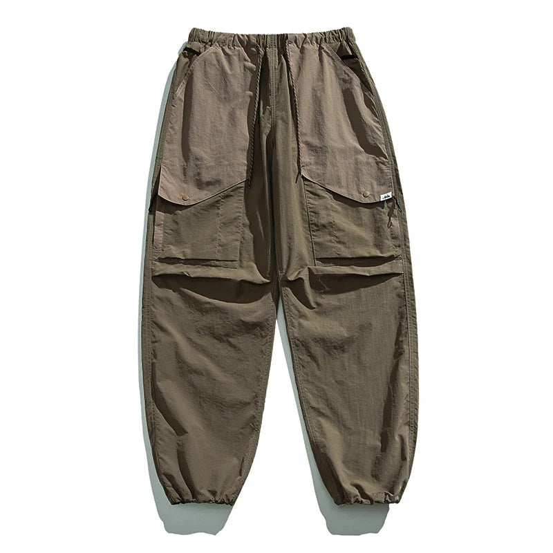 Spring Summer Korean Outdoor Functional Waterproof Cargo Pants For Men Clothing Harajuku Joggers Casual Breathable Pants Male