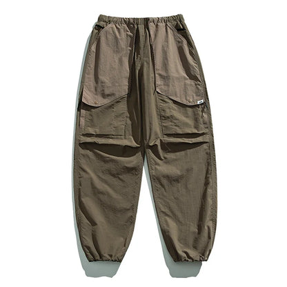 Spring Summer Korean Outdoor Functional Waterproof Cargo Pants For Men Clothing Harajuku Joggers Casual Breathable Pants Male