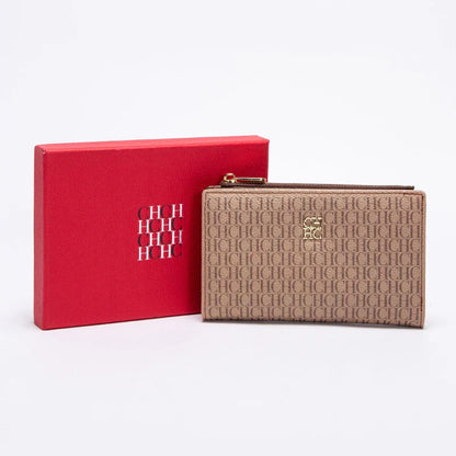 Women's Wallet CHCH Fashion Letter Cartoon Pattern Classic Retro Long Storage Wallet PVC Material Bag