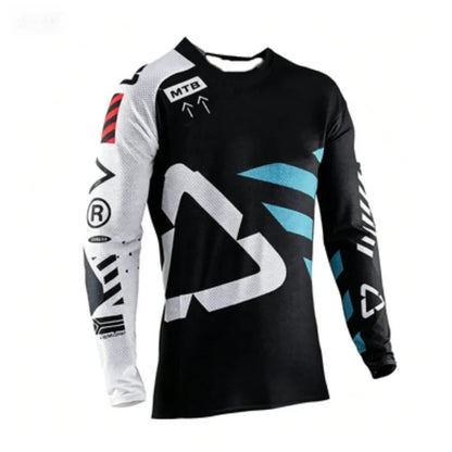 Professional MTB Long-Sleeve Cycling Jersey Breathable Outdoor Sports Top Comfortable Durable Riding Gear