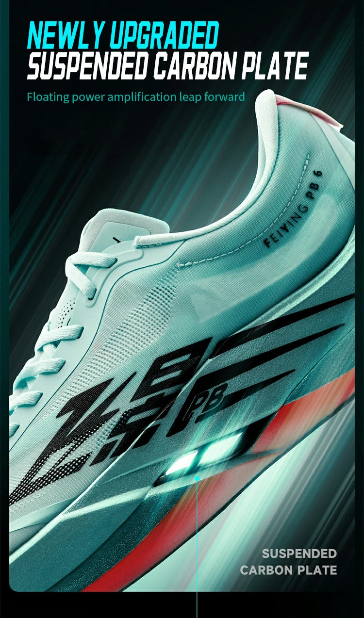 Feiying PB6.0 Men Running Shoes Professional Marathon Full Palm Suspended Carbon Board Racing Race Sneakers QDB023261299