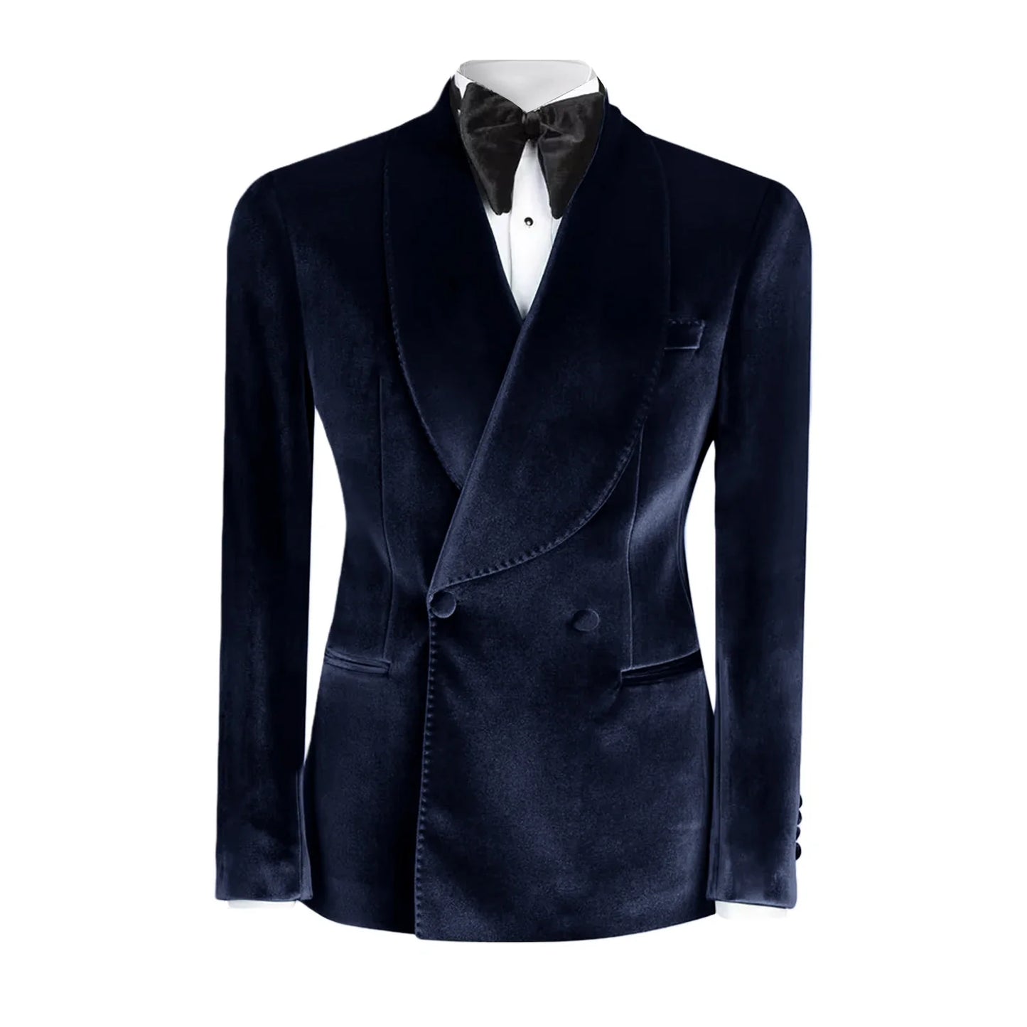 Vintage Velvet Wedding Tuxedos Jacket Double Breasted Men Blazers Suit Peaked Lapel Groom Wear Party Sport Coats Customized