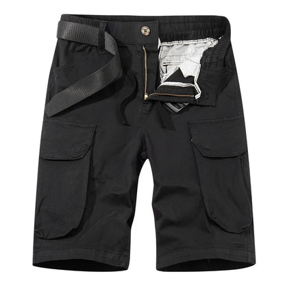 Men Spring Casual Tactical Cargo Shorts Men Multi Pocket Outdoor Shorts Men Breathable Sports Workout Daily Wear Male Shorts