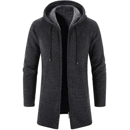 Autumn And Winter Cashmere Men's Cardigan Chenille Outer Sweater Coat Windbreaker Solid Color Fashion Clothing