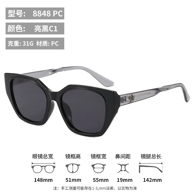Women's Cat Eye Sunglasses for Women UV400 Gradient Lenses Casual Streetwear Shades Ladies Sun Glasses Lentes De Sol Mujer