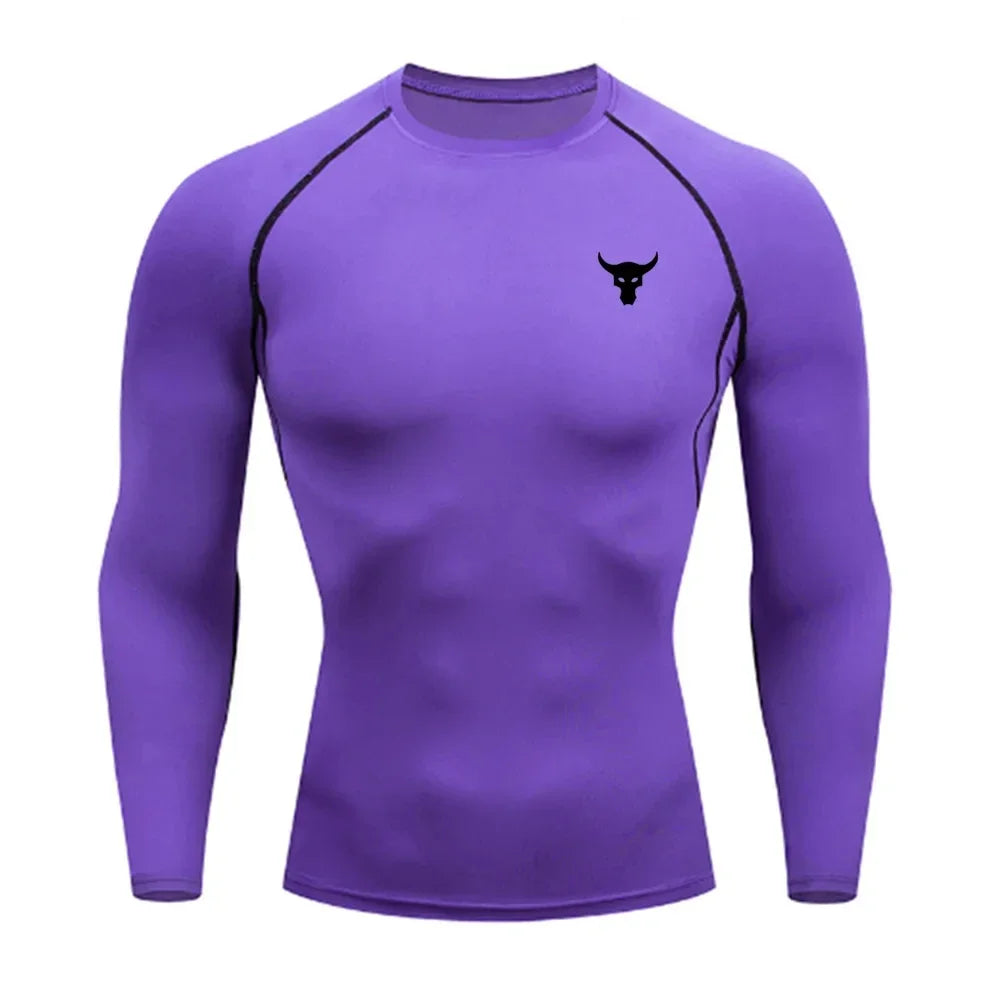 Men and women quick drying sportswear T-shirts long sleeved tight fitting clothes comfortable and breathable running clothes