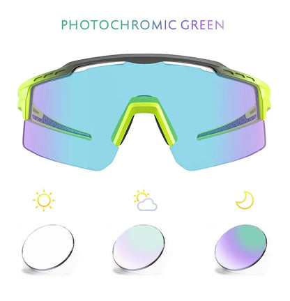 Photochromic Sunglasses UV400 Bike Bicycle Glasses Men's Blue Sports Woman Cycling Eyewear Outdoor MTB Glasses Bike Goggles