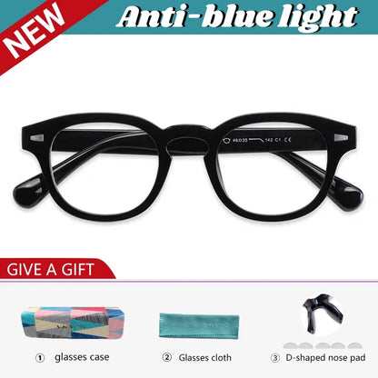 Fashion Simple Round Geometric Design Women's Anti-Blue Light Glasses Men's Reading Glasses Customizable Prescription