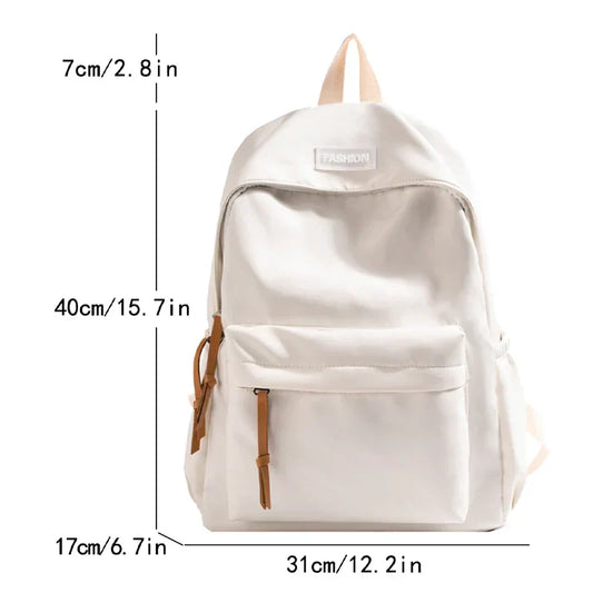Kawaii Large-capacity All-match Backpack Korean Version Simple Storage Bag Back to School Office Supplies Cute Stationery