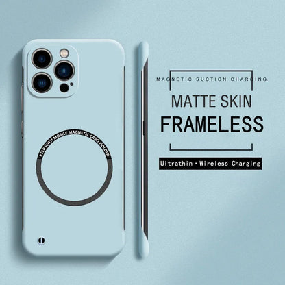 Magnetic For Magsafe Slim Case For iPhone 16 15 Pro Plus 15Pro 16Pro Max Wireless Charging Hard PC Matte Back Cover