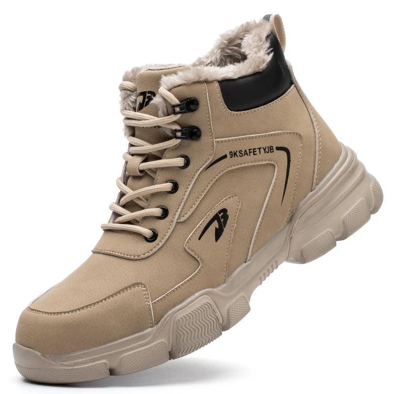 Work Safety Shoes Men Anti-smash Anti-puncture Work Sneakers Steel Toe Shoes Light Comfort Security Boots Indestructible Shoes