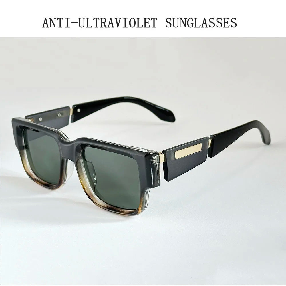New Square Sunglass Men Luxury Sunglasses Women Vintage Fashion Glasses Summer Vacation Gafas De Sol Hombre Lunette Soleil Femme