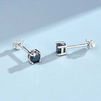 0.3-2CT Colorful Moissanite Studs Earrings for Women Sparkling Diamond Jewelry Certified 100% 925 Sterling Silver Earring