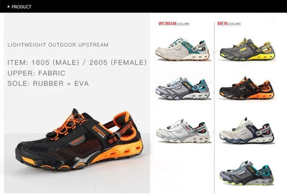 Hiking Shoes for Men Outdoor Man Sneakers Breathable Quick Drying Sports Trekking Beach Barefoot Mens Shoes