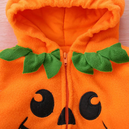 Cosplay Baby Girls Boys Halloween Clothes Sets Long Sleeve Fleece Zipper Hooded Romper Jacket Autumn Baby Girl Outfit New