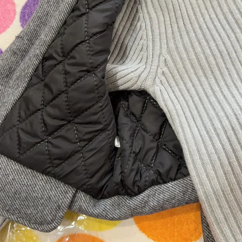 Children's Winter Thick 3pcs Set 2026 New Kids Boys & Girls Fashionable High Collar Sweater + Padding Vest + Velvet Pants 2-10Y
