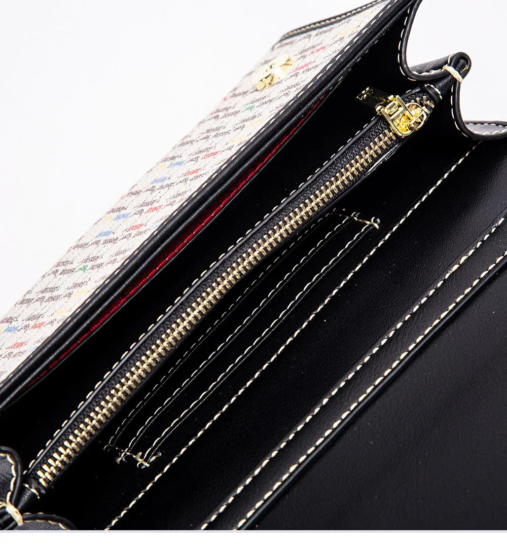 Fashionable Classic Retro Women's New Shoulder Bag PVC Material Business Office Commuter Women's Chain Bag