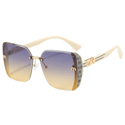New Fashion Square Sunglasses Women Luxury Brand Anti Strong Light Vintage Large Frame Cool Sun Glasses Gafas De Sol Mujer