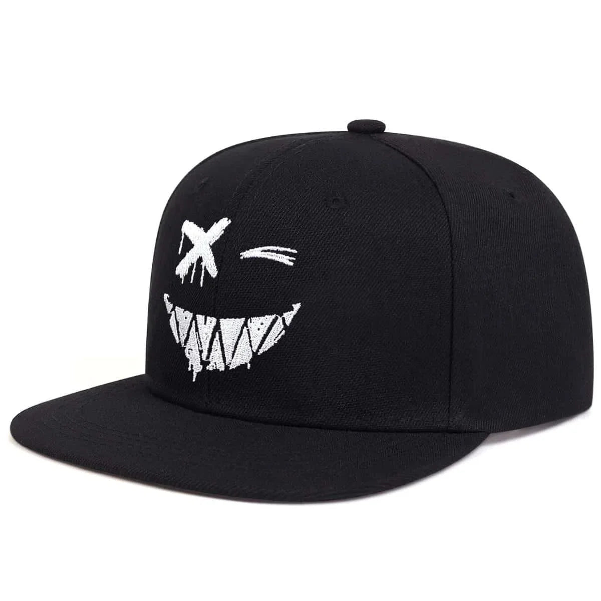 Unisex Personality Ghost Expression Embroidery Hip-hop Hats Outdoor Adjustable Casual Baseball Caps Sunscreen Hat