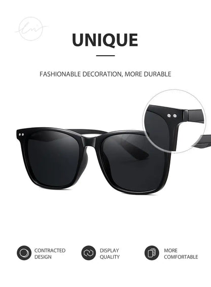 Brand Polarized Sunglasses Men Women Fashion Square Shades Leopard Frame Ladies Travel UV400 Goggles Driving Sun Glasses