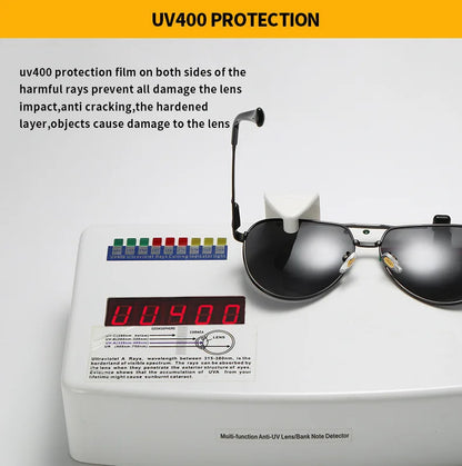 UV400 Polarized AntiGlare Retro Flight Sunglasses Glasses for Motorcycle Classic FrogEye Outdoor Glasses Men Women 558