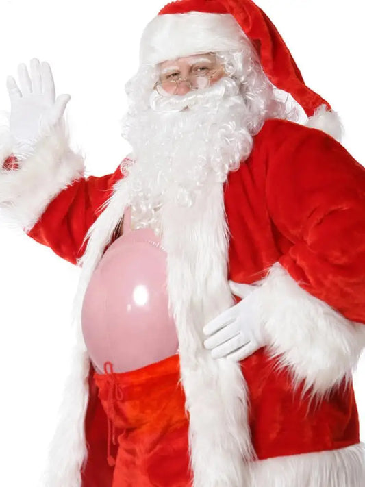 Inflatable Pregnant Belly Fake Beer Belly Christmas Santa Claus Belly for Halloween Cosplay Dress Stage Show Role-playing Props