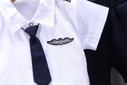 New Summer Baby Clothes Suit Children Boys Fashion Shirt Shorts 2Pcs/Sets Kids Outfits Toddler Casual Costume Infant Tracksuits